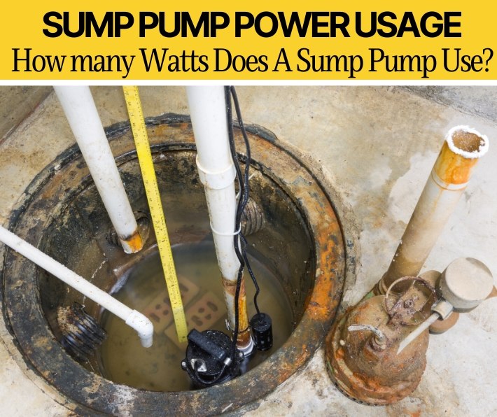 How many watts does a sump pump use