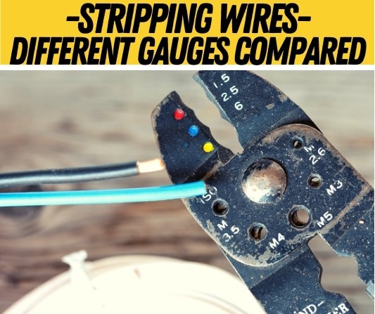 how to strip different gauge wires